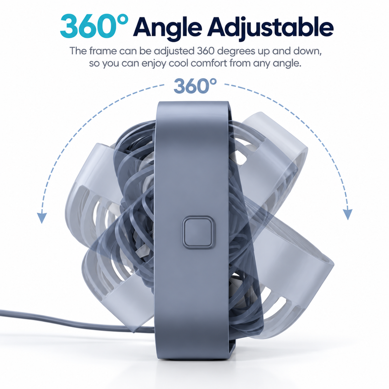 BreeZee | USB Tent Fan for Comfort & Circulation