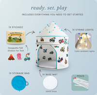 The ZeeZee Adventure Tent 2 - One Tent. Changeable Themes.