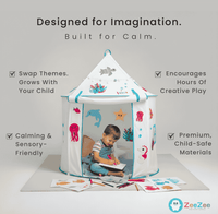 The ZeeZee Adventure Tent 2 - One Tent. Changeable Themes.