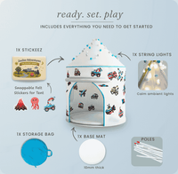 The ZeeZee Adventure Tent 2 - One Tent. Changeable Themes.