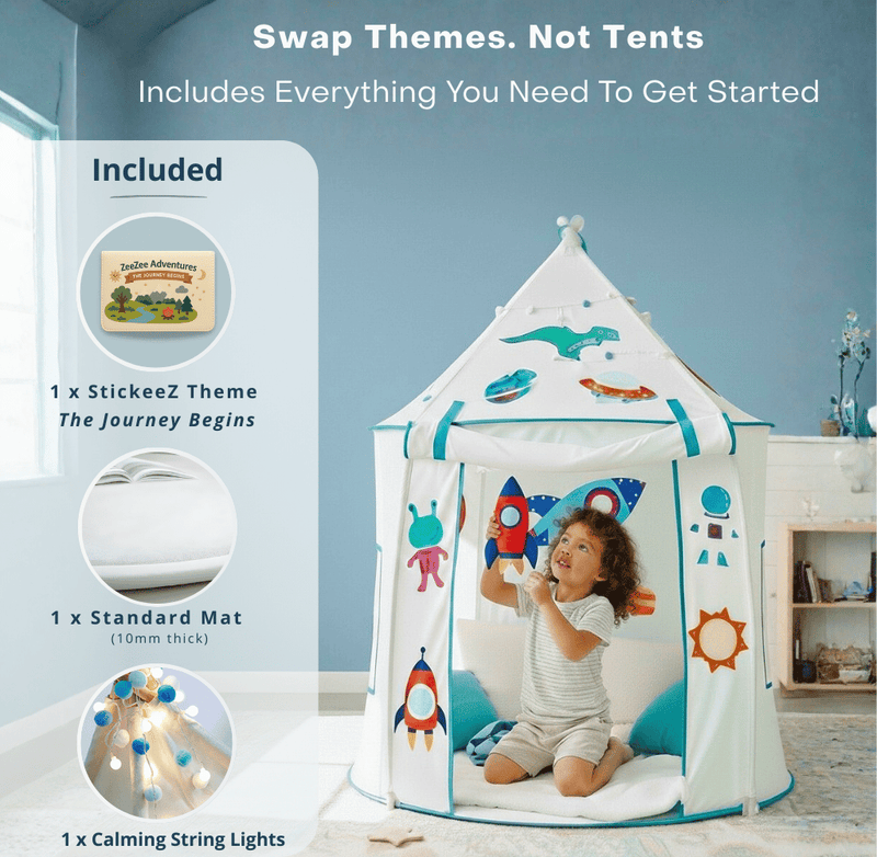 The ZeeZee Adventure Tent 2 - One Tent. Changeable Themes.